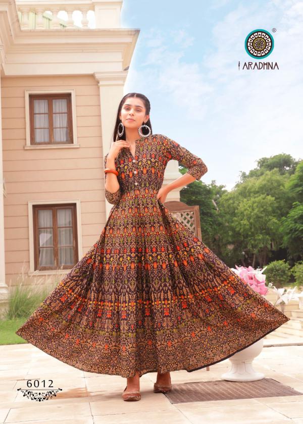 Aradhna Level 6 Designer Festive Wear Cotton Long Kurti 